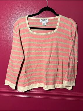 Indigenous Designs striped cotton sweater